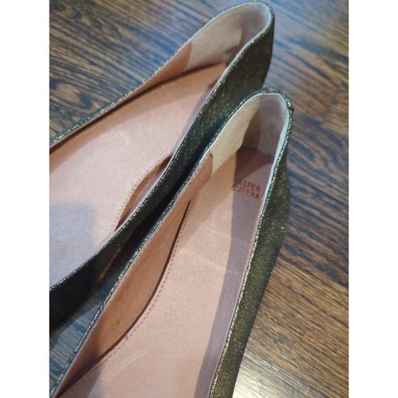 Jasper & Jeera Anthropologie Embellished Metallic Flats - Picture 2 of 4